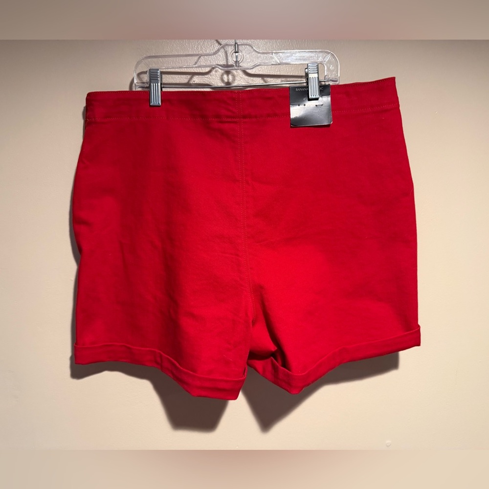 NWT Banana Republic Red High Rise sailor 4” Shorts - Picture 6 of 9